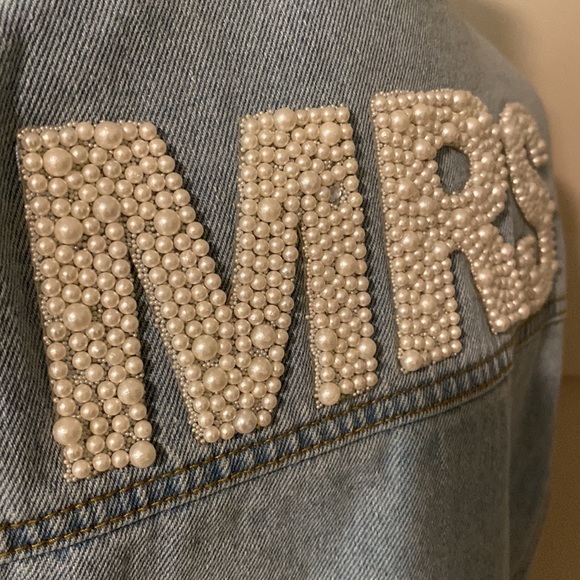 Untamed Petals Embellished MRS Jean Jacket - Picture 3 of 5